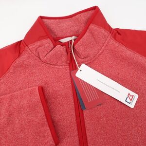 NEW Cutter‎ & Buck Spark Systems Red Fleece Full Zip Jacket Golf MensXXL